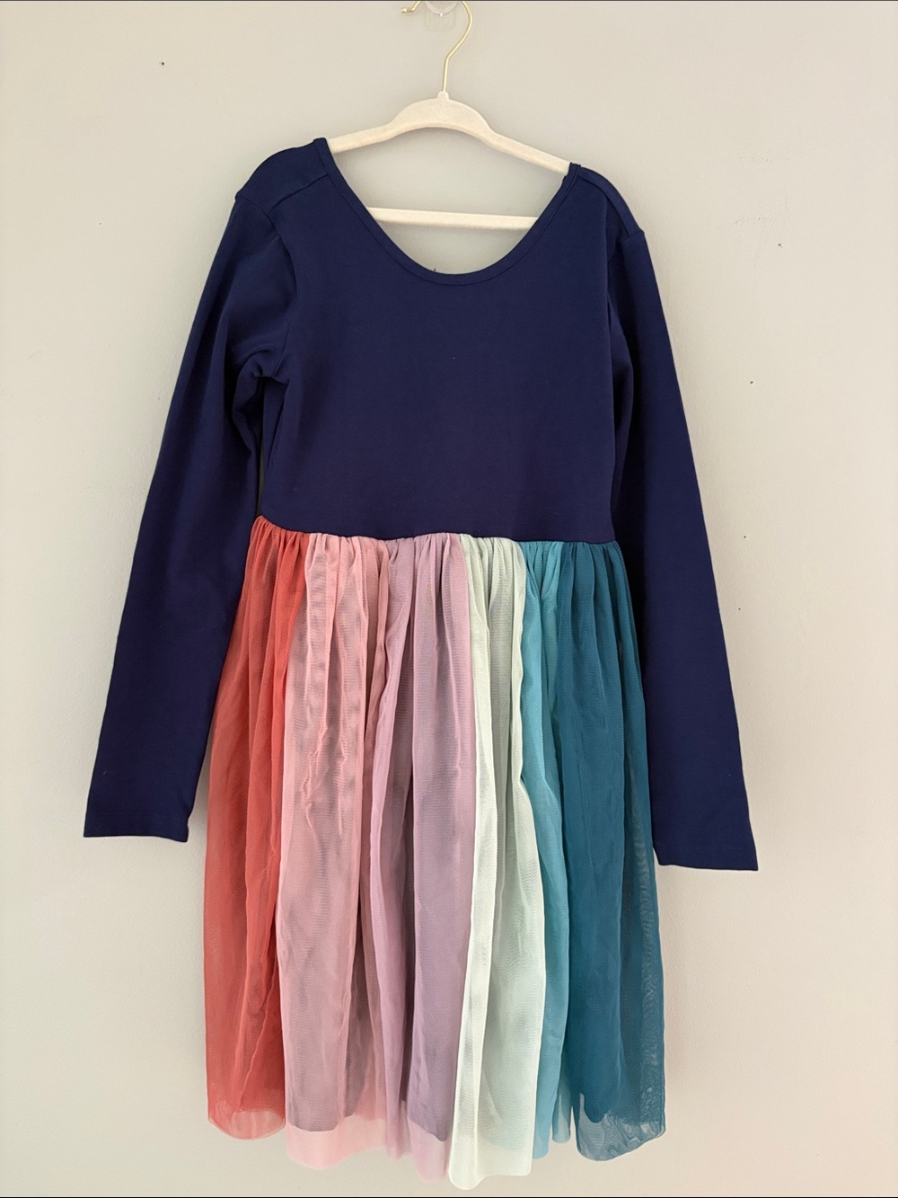 NWOT Hanna Andersson Tulle Long Sleeve Dress